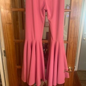 Flare pink pants!